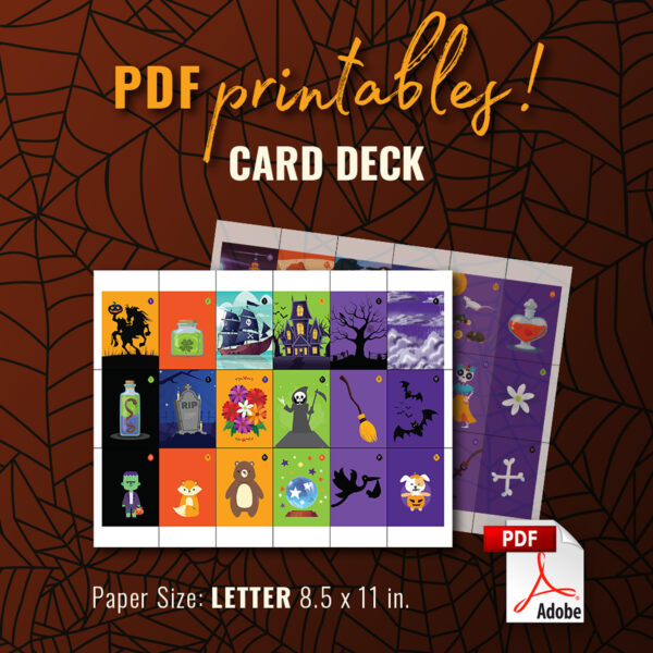 MINI Halloween Lenormand | Printable Cards